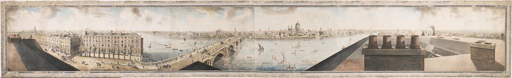 نقاشی پانورامای بارکر: لندن از بالای آسیاب‌های آلبیون - 1792