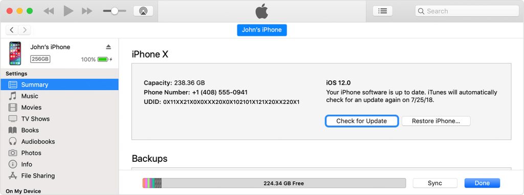 آپدیت ایفون با استفاده از iTunes